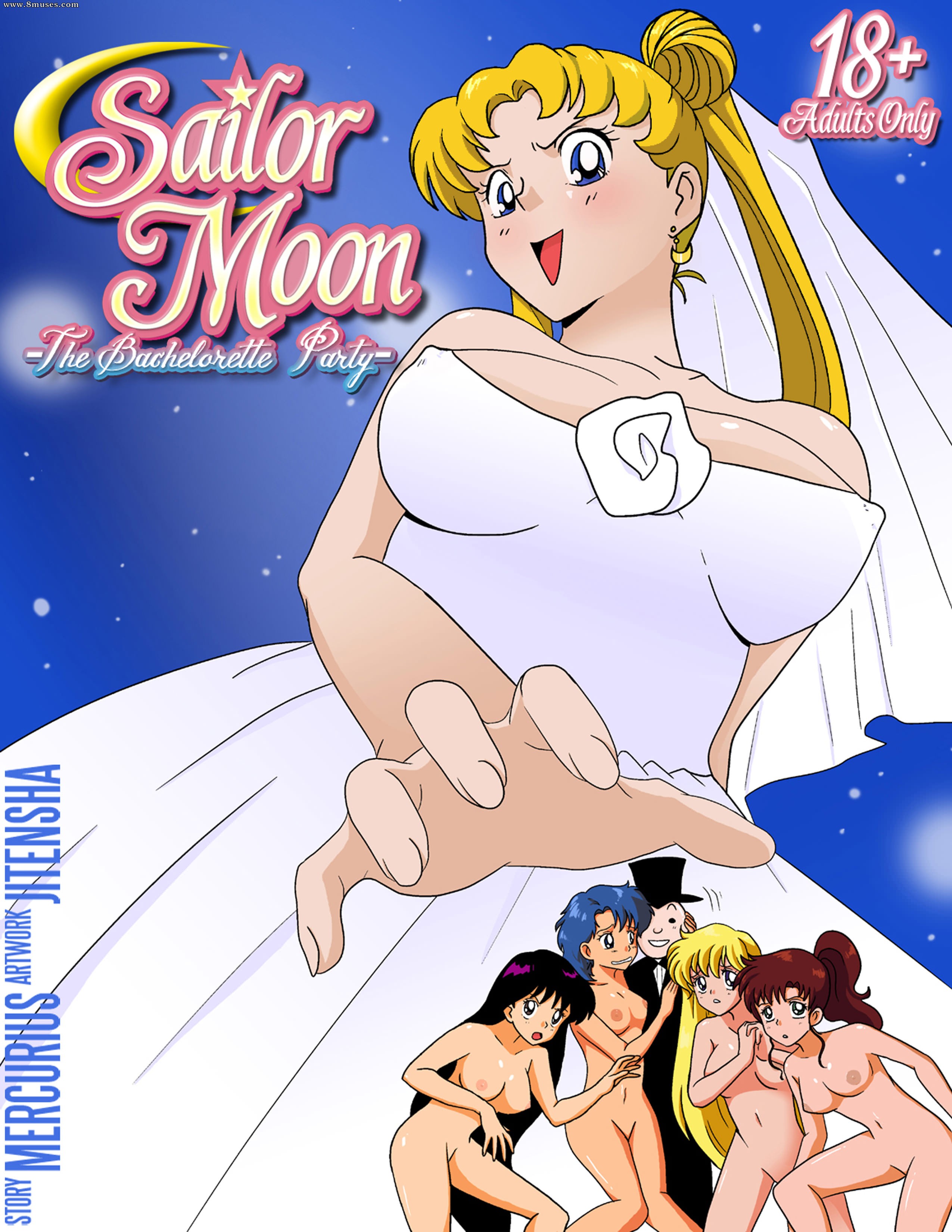 Читать онлайн хентай мангу Sailor Moon - The bachelorette party / Сейлор  Мун - девичник на русском! ХентайМуд!